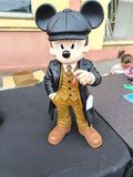 Figurine Mickey Mouse Peaky Blinders 3D 40 cm manteau noir costume caramel