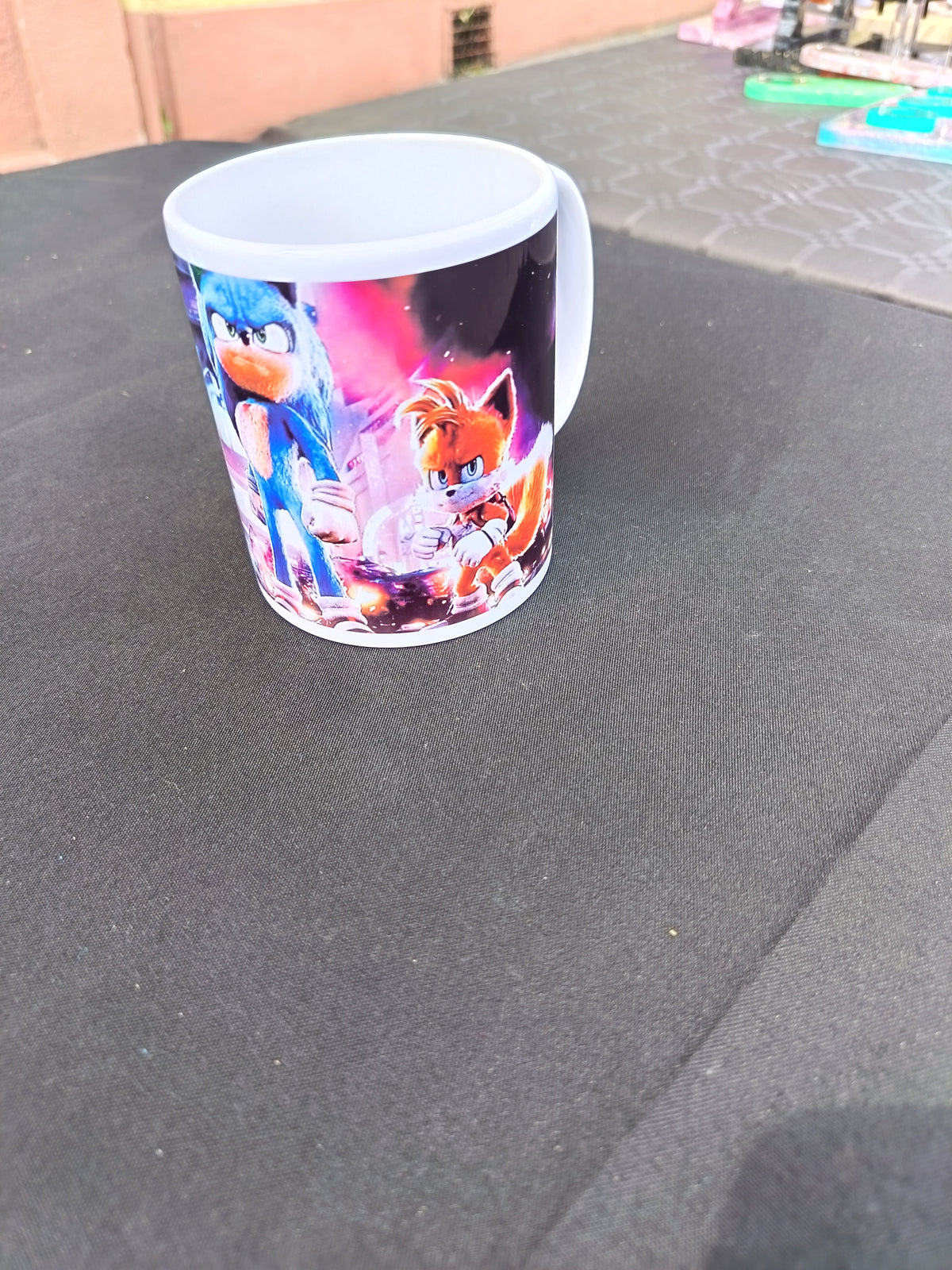 Tasse Sonic - Sonic et Tails vue avec anse