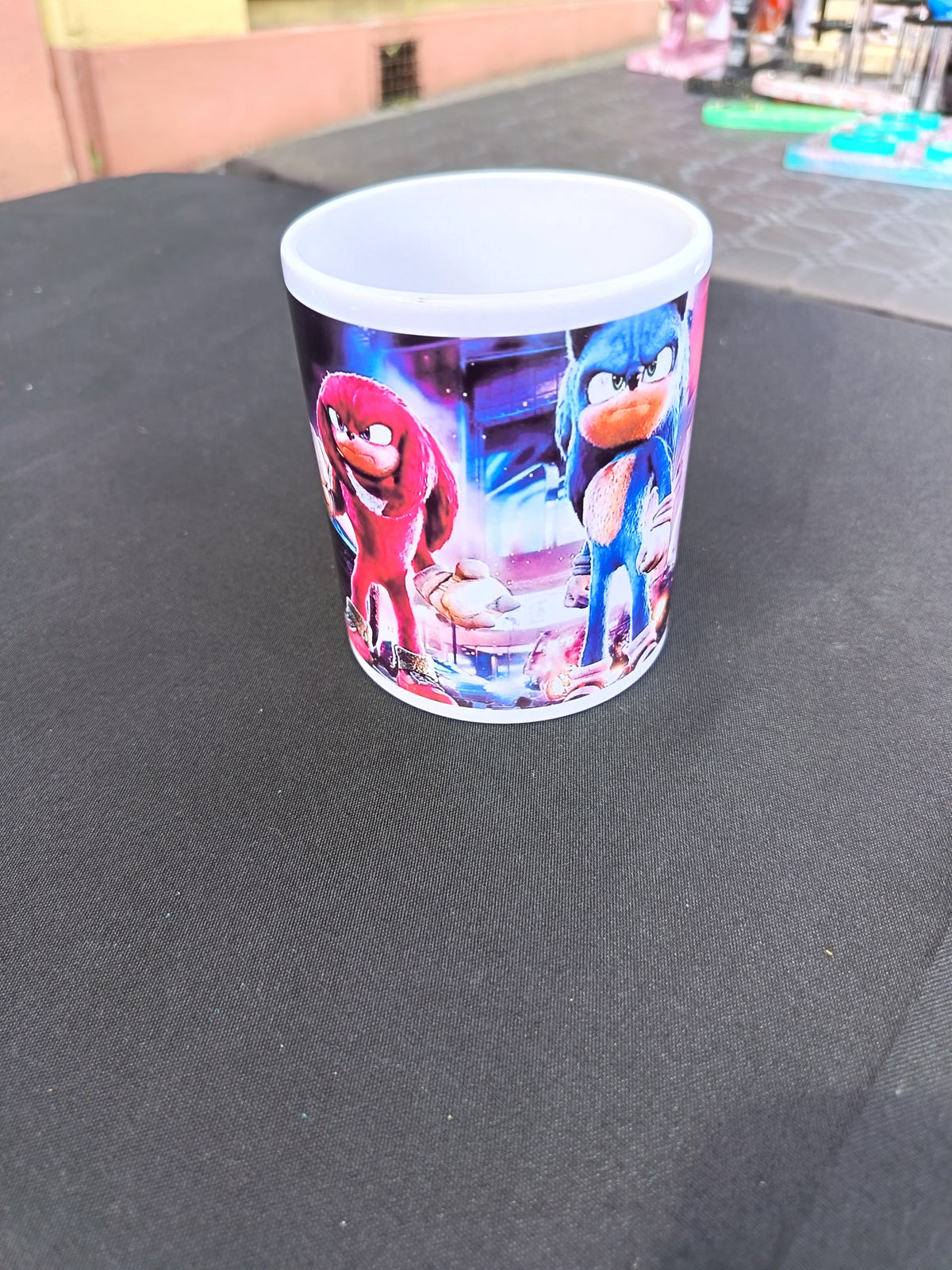 Tasse Sonic - Knuckles et Sonic face avant