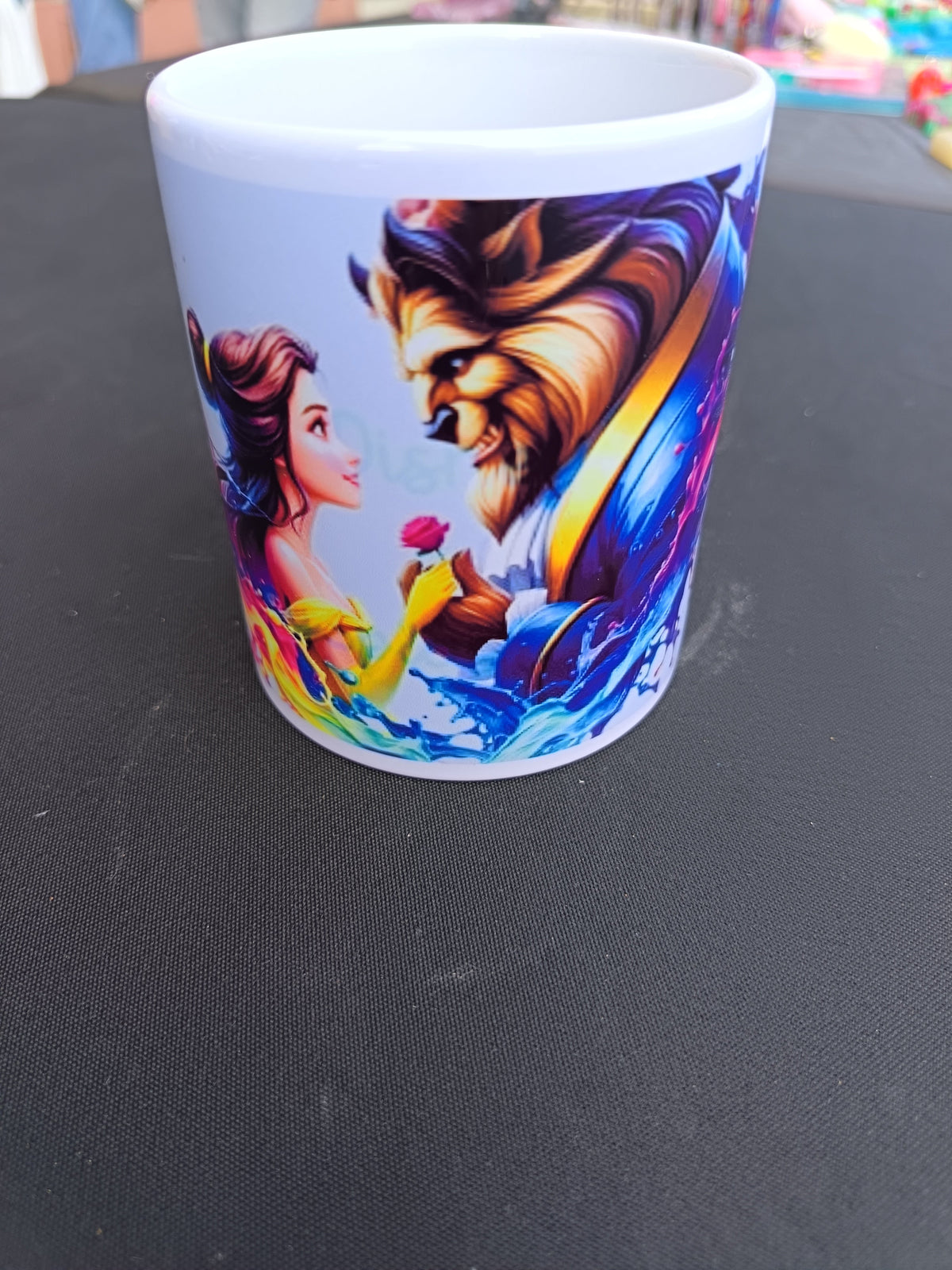 Tasse La Belle et la Bête - Belle et la Bête avec une rose