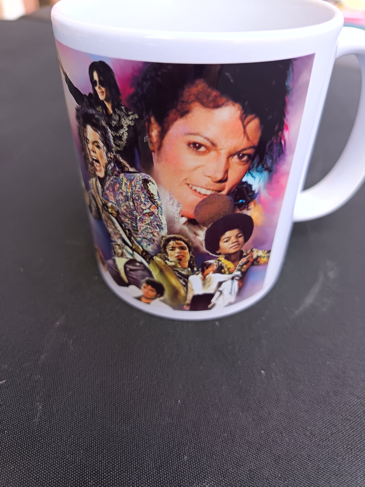 Tasse Michael Jackson - collage de photos iconiques