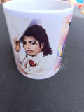Tasse Michael Jackson - portrait en costume blanc