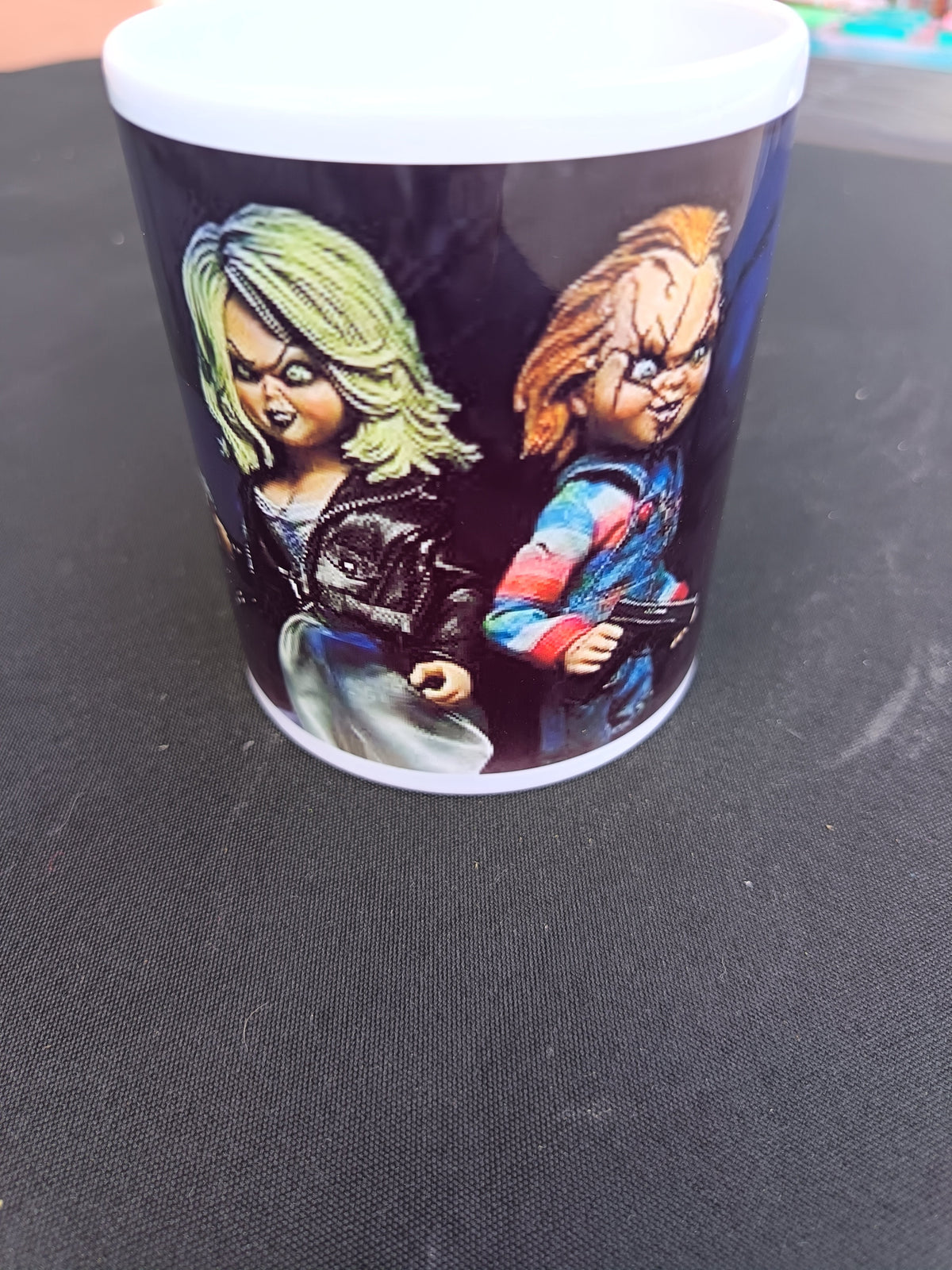 Tasse personnalisée Chucky et Tiffany