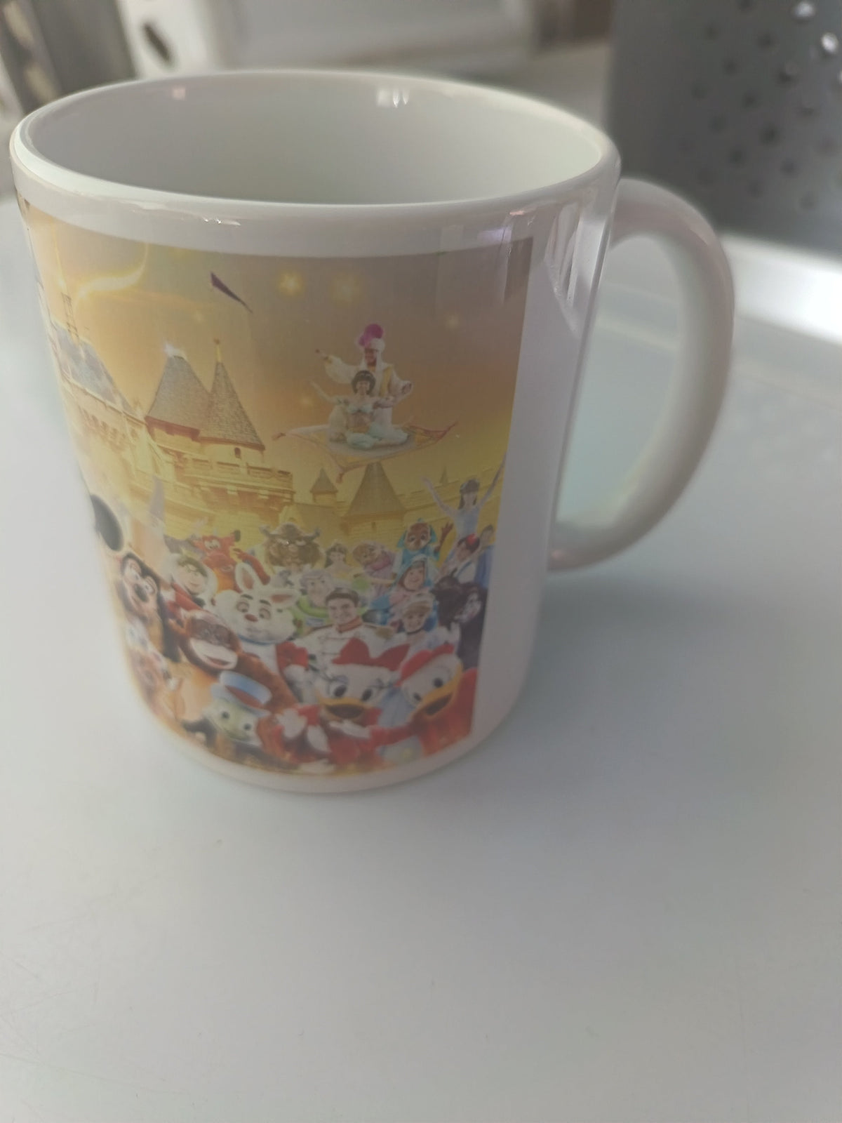 Tasse céramique Disney château panoramique vue avec anse