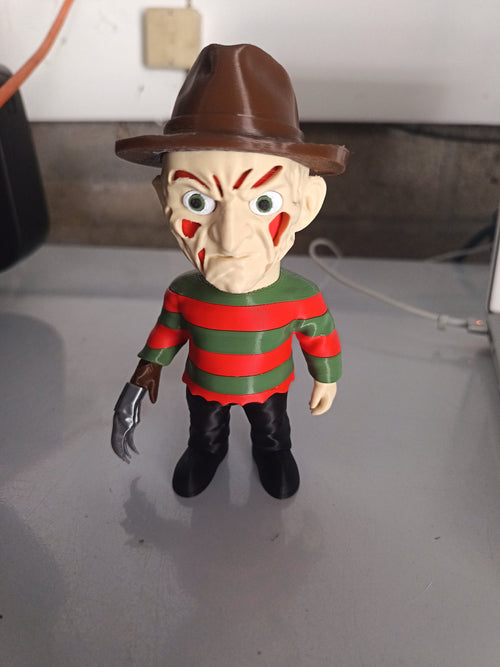 Figurine 3D Freddy Krueger – vue de face